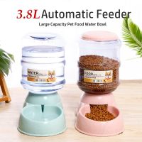 3.8L Dog Automatic Feeders Plastic Water Bottle Cat Bowl Feeding and Drinking Dog Water Dispenser Pet Feeding Bowl Pet Supplies