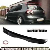 Black / Carbon Look Car Tail Wing Rear Roof Lip Spoiler For Volkswagen VW Golf 5 MK5 R32 GTI R Hatchback Car Accessories