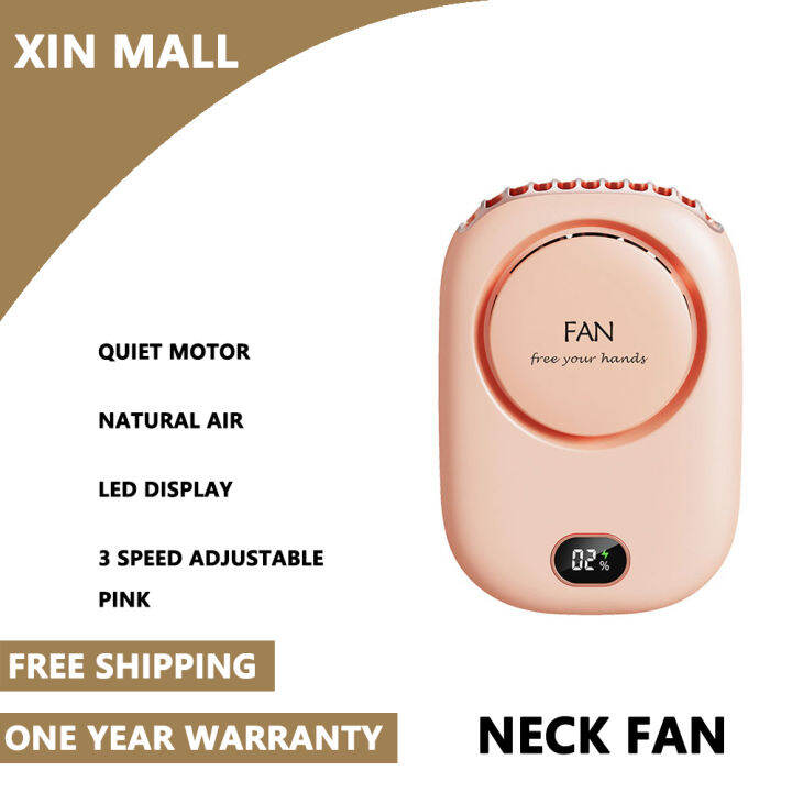 【1 year warranty 】fan rechargeable fan rechargeable electric fan neck fan portable neck fan