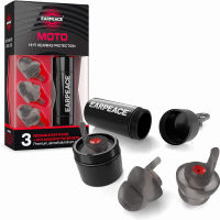 EarPeace Motorcycle Ear Plugs – Reusable High Fidelity Moto Ear Plugs for Riding, Hearing Protection for Motorsports, Work &amp; Airplane Noise Reduction - Standard, Black Case Black Case - Standard Plugs