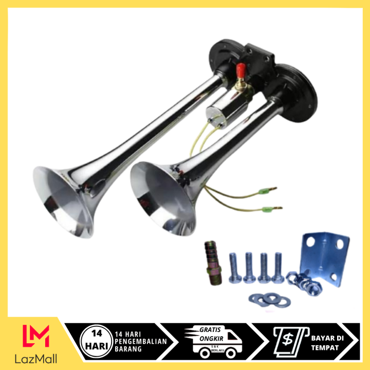 [BISA COD] Airhorn / Air Horn Klakson Angin Terompet 2 Corong
