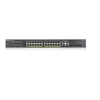 ZyXEL GS2220-28HP 24-PORT GBE L2 POE+ SWITCH WITH GBE UPLINK 375 WATT