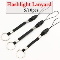 【CW】 5/10Pcs 18CM Flashlight Straps Lanyard Sling Outdoor Tools Paracord Ajustable Anti Lost Torch Kits