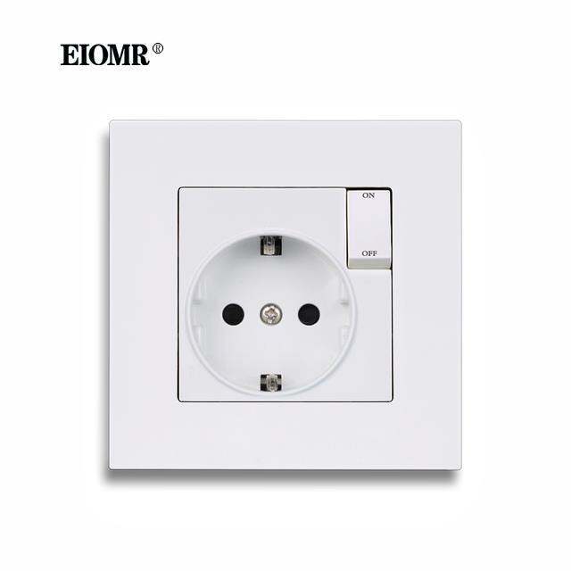 eiomr-eu-socket-with-with-small-switch-button-ac-110v-220v-16a-wall-power-outlet-86mmx86mm-various-materials-panels-socket