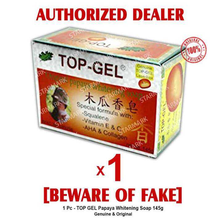 Topgel Soap Top Gel Original Papaya Whitening Soap Soaps 145g Topgel