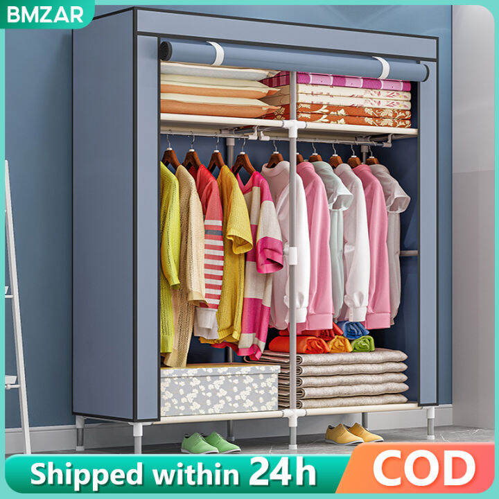 168CM Zipper Wardrobe for Clothes Wardrobe Clothes