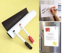 A4 Size Flexible Whiteboard Magnetic White Board Fridge Magnets Kitchen Sticker Writing Pad Reminder Board Notepad Marker Eraser