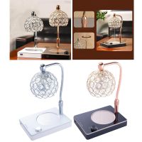 Creative Rechargeable Candle Warmer Tabletop Lamp Aromatherapy Melting Wax Table Lamp Acrylic Base with USB Port