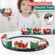 New Year Christmas Gift Christmas Electric Train Toy Children Small