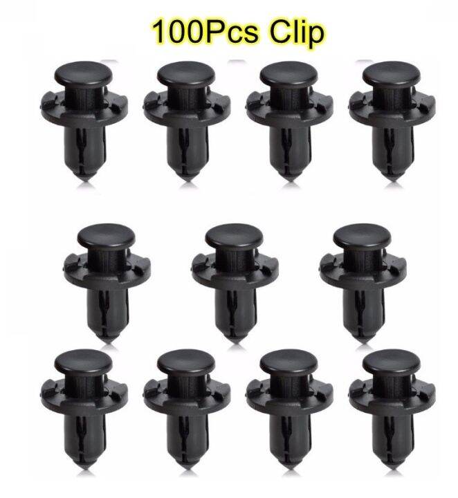 100Pcs Car Clip Bumper Fastener Klip Kereta Retainer Myvi Viva Axia Fender Under Shield Clips