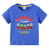 Thoma-S Lesure Lesure เสื้อยืดเด็กด้วยแสงชายหญิงแขนสั้นเด็กฤดูร้อนผ้าฝ้าย100% ท็อปส์