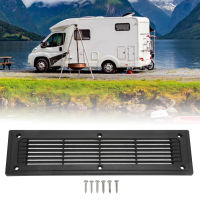 300x80 มม. ช่องระบายอากาศบานเกล็ดสี่เหลี่ยมผืนผ้า Air Outlet Grill แผงระบายอากาศสำหรับ RV Bus Trailer ห้องครัว Cabinet