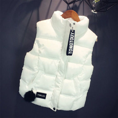 [Spot] autumn and winter New short cotton waistcoat female student Korean style cotton clothes vest coat vest 2023