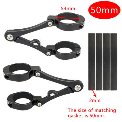 50mm-54mm Motorcycle Headlight Bracket Fork Tube Ear Clamps Holder Black for Harley Chopper Bobber Cafe Racer Custom Dyna Bikes