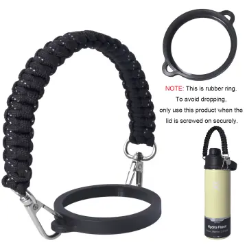 Gearproz Paracord Handle for Hydro Flask - Also Compatible with Iron Flask, Thermoflask, Takeya 12 to 40 oz Water Bottles - Accessories with