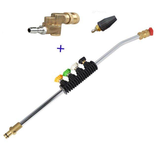 Pressure Washer with 5 Color Spray Nozzles&Rotating Turbo Nozzle