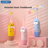 For 3-12 Ages Childrens Sonic Electric Toothbrush Battery Colorful LED Sonic Kids Tooth Brush Smart Timer Brush Heads Gift J291