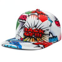 2022 New Fashion Men Graffiti Flat Top Baseball Cap Hip Hop Dad Hat