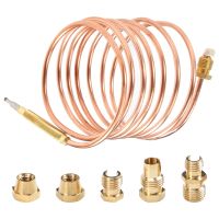 1500Mm Gas Stove Universal Thermocouple Kit M6X0.75 with Overflow Nut (Five) Replacement Thermocouple