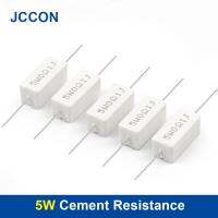 ❂ 10Pcs 5W Cement Resistor 5 0.1R 6.8K 0.1R 0.15R 0.22R 0.25R 0.33R 0.47R 1R 1.5R 2.2R 1K 2K 3K ohm Ceramic Cement Resistance