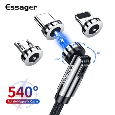 （SPOT EXPRESS） Essager 540หมุนสายชาร์จแม่เหล็กชาร์จสำหรับ Type CMagnet Charger USBMobileUSBCord