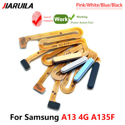 10ชิ้น Butang Rumah Asal สำหรับ Samsung A13 4G 5G A136F A135F วาล์วแรงดันยาง Jari Home ส่งคืนกุญแจสายเคเบิลงอได้ปุ่มเมนู