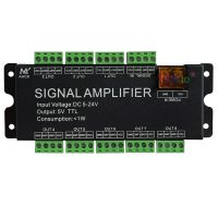 8-channel signal LED Amplifier DC5V 12V 24V Input5V TTL signal Output for WS2811/2812B/WS2815/WS2813 LED Strip Light