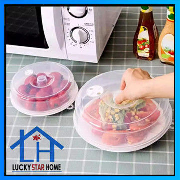 6PCS Microwave Plate Cover Lid Dish Food Cover Splatter Guard