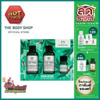 คุ้มราคา [เซ็ตของขวัญ ปีใหม่] The Body Shop Clean &amp; Gleam Tea Tree Skincare Gift มีของขวัญปีใหม่ให้เพื่อนร่วมงาน ลูกค้าหรือคนที่เรารักหรือยังคะ