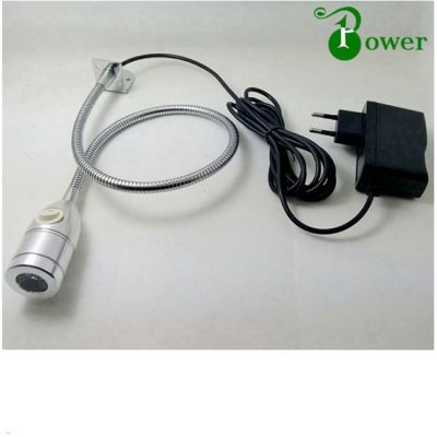 3W HOTEL BEDSIDE LED READING LAMP WITH OUTLETS