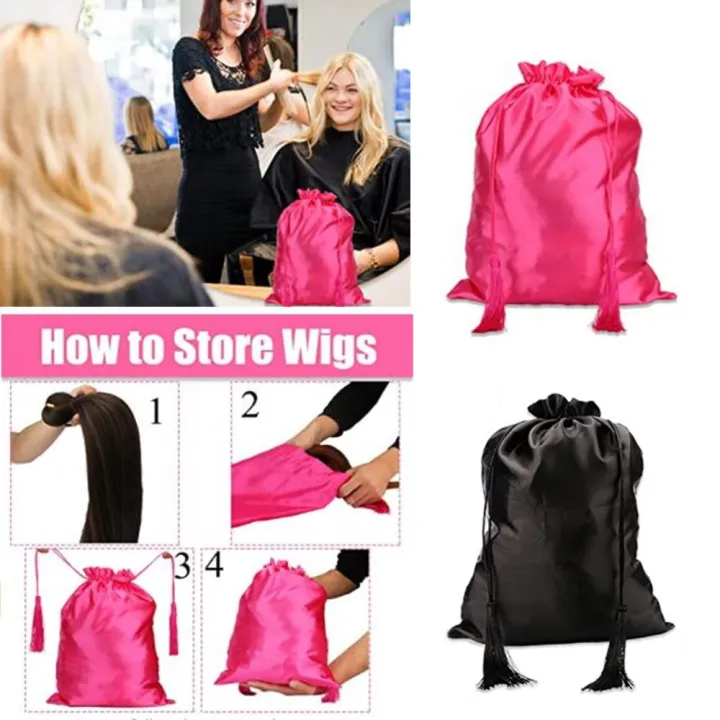 MANLEYTY Soft to Touch Black Color Hair Tools Storage Bags with