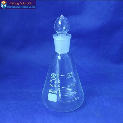 Gratis Ongkir Yingke 1ชิ้น250มล. แก้วฟลาสค์รูปทรงกรวยแก้วขวดทดลองพลาสติกขวดสามเหลี่ยมสำหรับห้องปฏิบัติการ