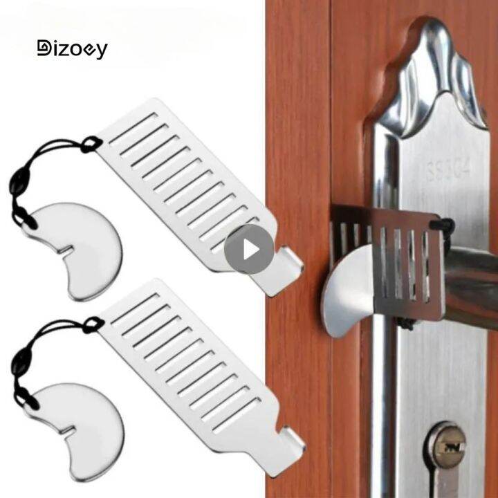 1/2/10pcs Portable Antitheft Door Lock Punchfree Security Locker