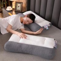 ✷♂ Memory Cotton Orthopedic Pillow For Neck Pain Slow Rebound Bed Memory Pillow Ergonomic Shaped Health Cervical Neck Size 48x73Cm