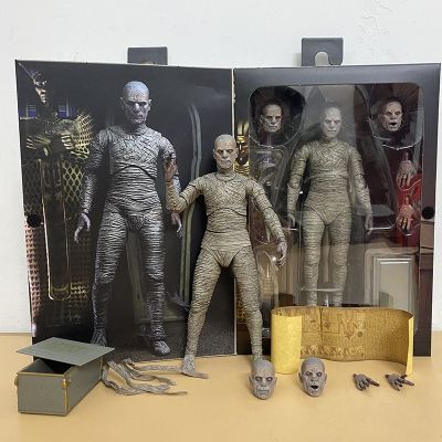 NECA Mummy Figure Deluxe Universal Monster ขนาด7นิ้วตุ๊กตาขยับแขนขาได้ของเล่นของขวัญคริสต์มาส