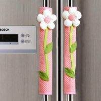 1pcs 3d Flower Polka Dot Door Fridge Handle Cover Door Protect Kitchen For Refrigerator Accessories Suitable Sleeve Decor H9n3