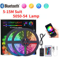 RGB หลอดไฟ LED ที่มี12โวลต์ WIFI บลูทูธควบคุม5050โคมไฟลูกปัดในร่มไหลน้ำสีเมจิกบรรยากาศโคมไฟชุด Rgb 5เมตร-15เมตรชุด