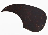 KR- Teardrop Acoustic Guitar Pickguard Adhesive Scratch Plate Dark Brown Tortoise