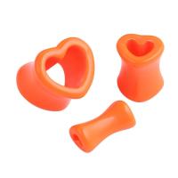 Ear Expander Piercings Heart Acrylic Ear Plugs Stretcher Expander 1 Pair Ear Piercings Studs Plugs Body Piercings 4-12mm