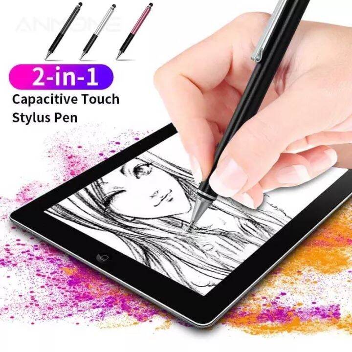 2 In 1 Stylus Pen Capacitive Drawing Pencil Disc Stylus Tip Touch ...