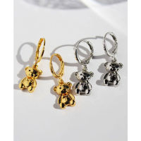 Hoop Earrings Jewelry for Women Girl 2021 Cute Bear Piercing Woman Earring Accessories Bijouterie Female New Year Christmas Gift