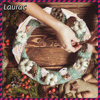 Laurance ห่วงหวายสีขาวขนาด15/20/25/30ซม. ทำมือแบบดอกไม้ประดิษฐ์หวายพวงมาลัยเจ้าสาวดอกไม้ราวแขวนสำหรับปีใหม่งานแต่งงานห้องนั่งเล่นบ้านติดกำแพงในร่มเครื่องตกแต่งภายนอกในร่ม