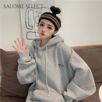 SALOME SELECT เสื้อฮู้ด เสื้อแขนยาวอบอุ่น หลวมและสบาย ทันสมัย เท่ สไตล์ ชิค WWY2393GSJ 42Z231017