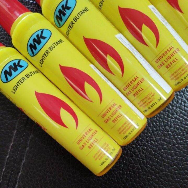 แก็สกระป๋อง buga แก๊ส เติม ไฟแช็ค ไฟแช็ก (18ml./0.61FL.OZ) ยี่ห้อ MK