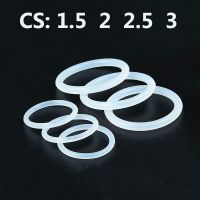 VMQ White Silicone O Ring Gasket CS Thickness 1.5/ 2/ 2.5/ 3mm OD 5 60mm Food Grade Rubber Insulate Round O Shape Seal O-Ring