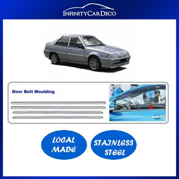 Proton Saga& Iswara Chrome Door Belt Moulding Trim Cover Lazada