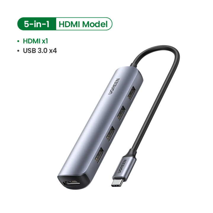UGREEN USB C Hub Mini Size USB Type C 3.1 to 4K HDMI RJ45 PD USB 3.0 OTG Adapter USB C Dock for MacBook Air Pro  PC USB HUB
