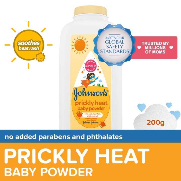 Johnson's Prickly Heat Baby Powder 200g Lazada PH