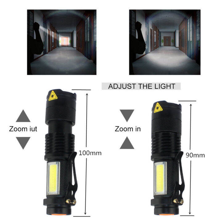 cob-xml-q5-led-flashlight-portable-mini-zoom-torch-flashlight-use-aa14500-battery-2000lm-outdoor-waterproof-led-torch-light