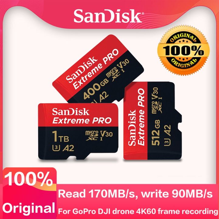 Original Sandisk Extreme Pro 1TB Micro SD 512GB Up To 170MB/S 256GB ...